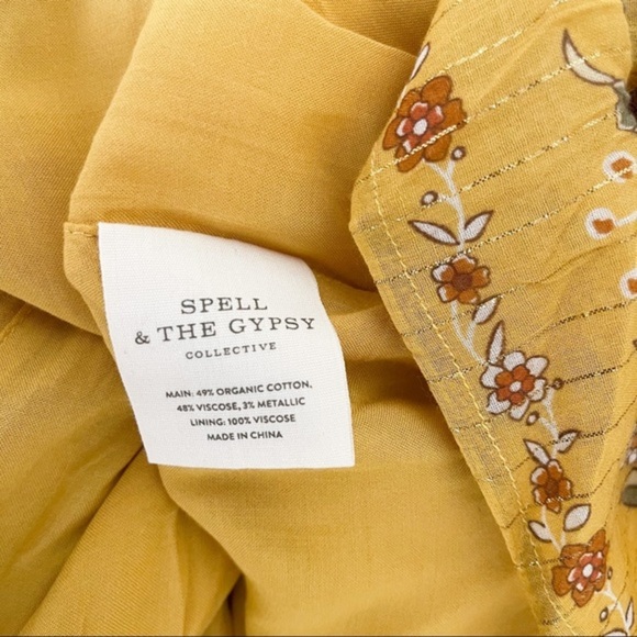 SPELL Mystic Strappy Maxi Dress / Sunflower - Picture 7 of 14